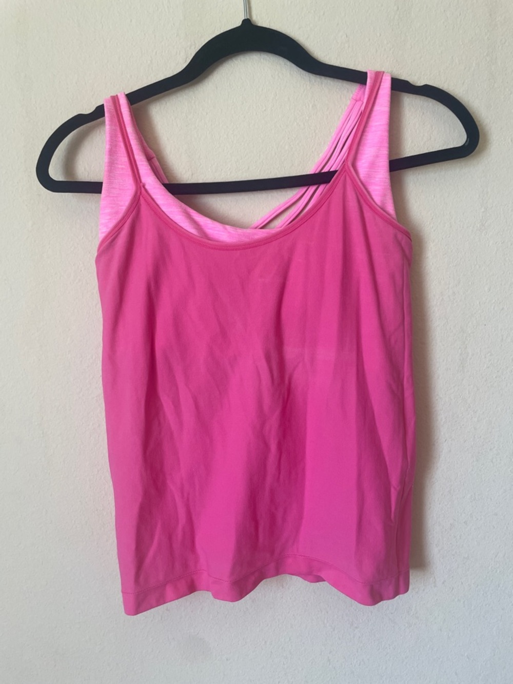Victoria's Secret Hot Pink Layered Tank